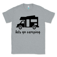 Heather Grey lets go camping Classic Tee - Unal Design