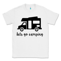 White lets go camping Classic Tee - Unal Design