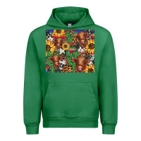 Emerald western cactus sunflower highlands cow Urban Hoodie - BarkalooDesign