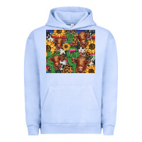 Pigment Grape Ice western cactus sunflower highlands cow Urban Hoodie - BarkalooDesign