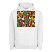 Pigment Lunar Rock western cactus sunflower highlands cow Urban Hoodie - BarkalooDesign