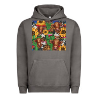 Pigment Tornado western cactus sunflower highlands cow Urban Hoodie - BarkalooDesign