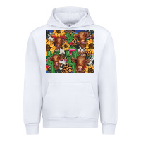 White western cactus sunflower highlands cow Urban Hoodie - BarkalooDesign