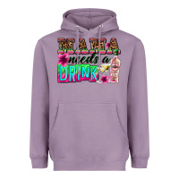 Lavender mama needs a drink Heavyweight Hoodie - Zillion Design Studio