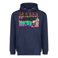 Navy mama needs a drink Heavyweight Hoodie - Zillion Design Studio