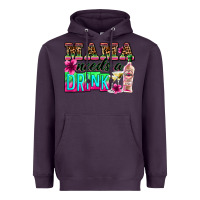 Plum mama needs a drink Heavyweight Hoodie - Zillion Design Studio