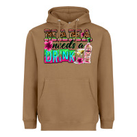 Toasted Coconut mama needs a drink Heavyweight Hoodie - Zillion Design Studio
