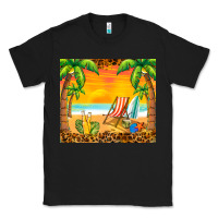 Black sunset beach Classic Tee - BarkalooDesign