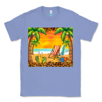 Colony Blue sunset beach Classic Tee - BarkalooDesign
