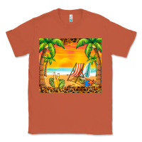 Copper sunset beach Classic Tee - BarkalooDesign