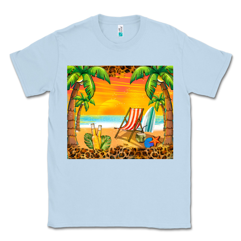 Sunset Beach Classic Tee by BarkalooDesign | Teevron