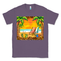 Lavender sunset beach Classic Tee - BarkalooDesign