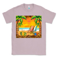 Lilac sunset beach Classic Tee - BarkalooDesign