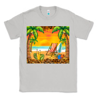 Moon Dust sunset beach Classic Tee - BarkalooDesign