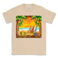 Mushroom sunset beach Classic Tee - BarkalooDesign
