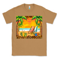 Toasted Coconut sunset beach Classic Tee - BarkalooDesign