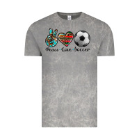 Cloud Rock peace love soccer Vintage Tee - Artiststas