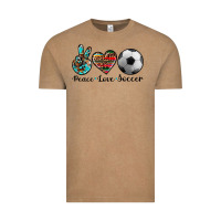 Vintage Coffee peace love soccer Vintage Tee - Artiststas