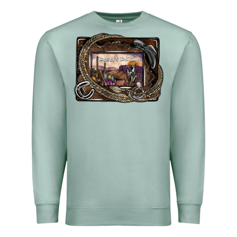 Desert Darlin Premium Sweatshirt by SublimationCraftShop | Teevron