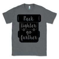 Charcoal Heather pack lighter go further Classic Tee - Unal Design