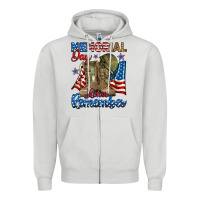 Dove Grey memorial day honor remember Zipper Hoodie - RanaPortraitStore
