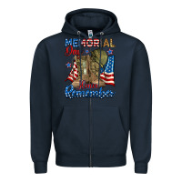 Navy memorial day honor remember Zipper Hoodie - RanaPortraitStore