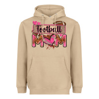 Mushroom football mom with leopard Heavyweight Hoodie - Zillion Design Studio