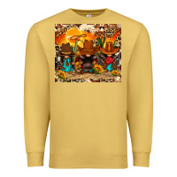 Antique Gold western gnomies Premium Sweatshirt - FaDigitalArtStudio