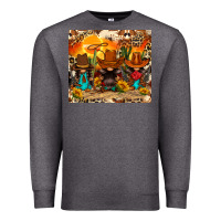 Charcoal Heather western gnomies Premium Sweatshirt - FaDigitalArtStudio