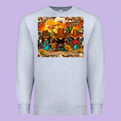 Western Gnomies Premium Sweatshirt Designed By Fadigitalartstudio
