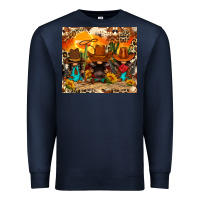 Navy western gnomies Premium Sweatshirt - FaDigitalArtStudio