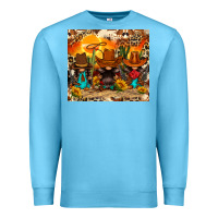 Ocean Blue western gnomies Premium Sweatshirt - FaDigitalArtStudio