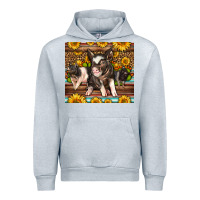 Heather Grey Western Cute Hampshire Pigs Urban Hoodie - LillyAllenDesigns