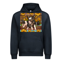 Navy Western Cute Hampshire Pigs Urban Hoodie - LillyAllenDesigns