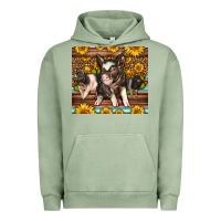 Pigment Oil Green Western Cute Hampshire Pigs Urban Hoodie - LillyAllenDesigns