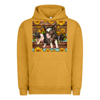 Pigment Peanut Butter Western Cute Hampshire Pigs Urban Hoodie - LillyAllenDesigns