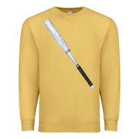 Antique Gold white wooden softball bat Premium Sweatshirt - FaDigitalArtStudio