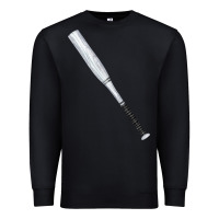 Black white wooden softball bat Premium Sweatshirt - FaDigitalArtStudio