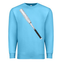 Ocean Blue white wooden softball bat Premium Sweatshirt - FaDigitalArtStudio