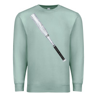 Seafoam white wooden softball bat Premium Sweatshirt - FaDigitalArtStudio