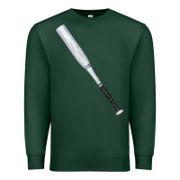 Sports Green white wooden softball bat Premium Sweatshirt - FaDigitalArtStudio