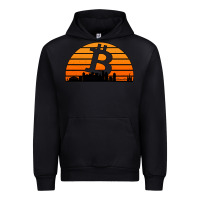 Black bitcoin new orleans retro sunset Urban Hoodie - Jasminsmagicworld