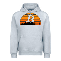Heather Grey bitcoin new orleans retro sunset Urban Hoodie - Jasminsmagicworld