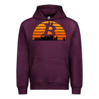 Mauve Wine bitcoin new orleans retro sunset Urban Hoodie - Jasminsmagicworld