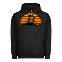 Pigment Black bitcoin new orleans retro sunset Urban Hoodie - Jasminsmagicworld