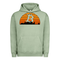 Pigment Oil Green bitcoin new orleans retro sunset Urban Hoodie - Jasminsmagicworld