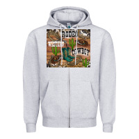 Heather Grey western rodeo Zipper Hoodie - RanaPortraitStore