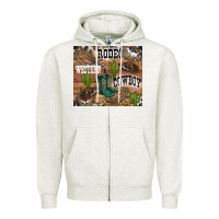 Oatmeal Heather western rodeo Zipper Hoodie - RanaPortraitStore