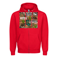 Red western rodeo Zipper Hoodie - RanaPortraitStore