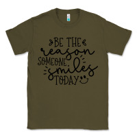 Army Green smile Classic Tee - Unal Design